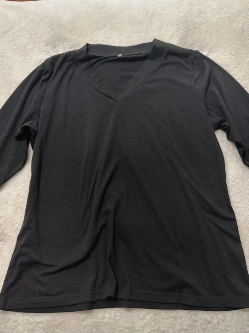 Black 3/4 sleeve Top